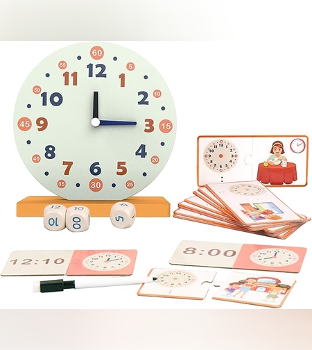 משחק לימוד שעון - למד לקרוא מחוגים ושעה דיגיטלית