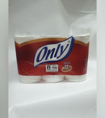 נייר טואלט עדין - 12 גלילים