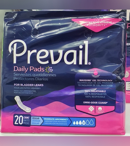 פדים 4 טיפות - PREVAIL פריבל