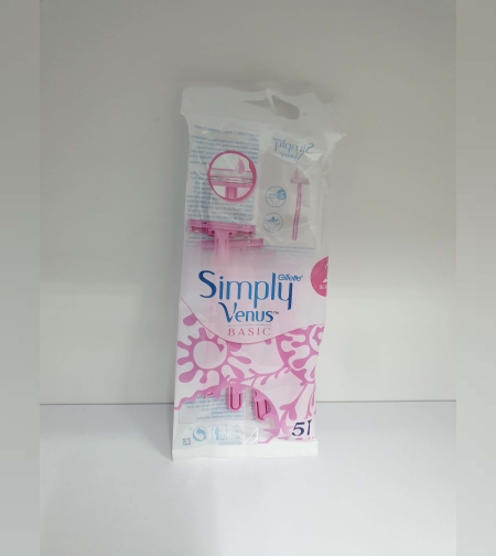 סכין גילוח חד פעמי-לאישה- 5 יחידות