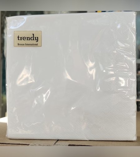 מפיות טרנדי TRENDY  לבן 33*33