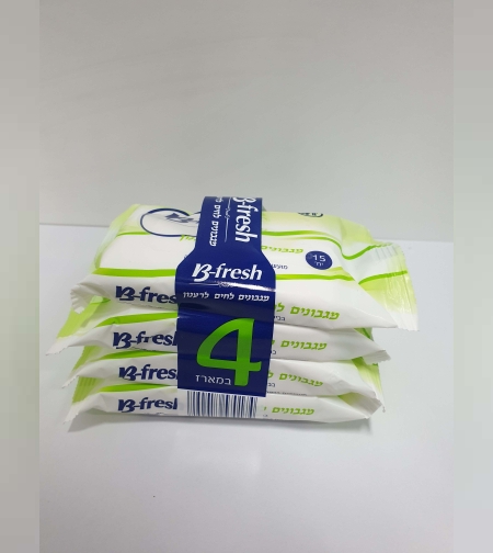 מגבונים לחים לרענון - מארז