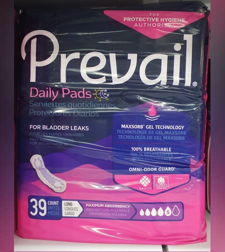 פדים 5 טיפות - PREVAIL פריבל