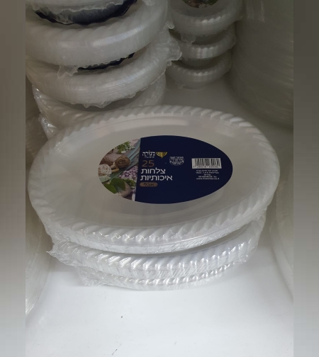 25 צלחות קסרול אובלי שקוף