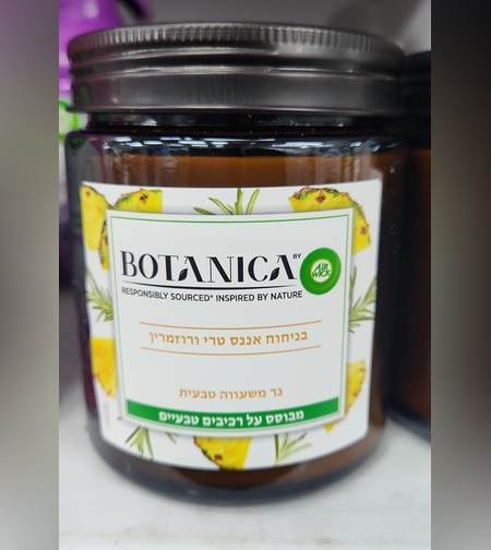 נר משעווה טבעית- בוטניקה