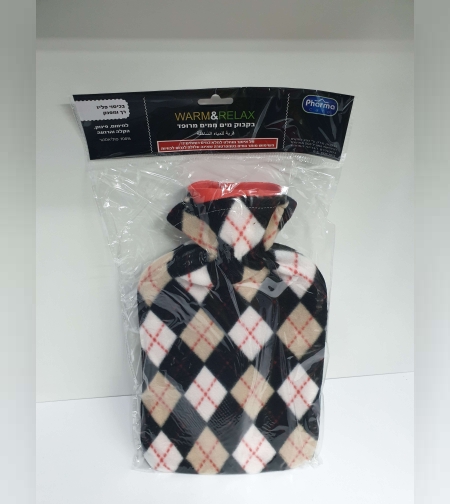 בקבוק חימום מים מרופד