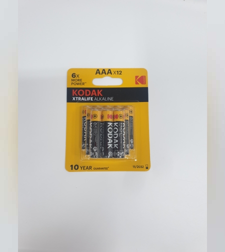 סוללות- AAA X 12 - קודאק - KODAK