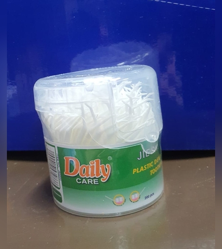 קיסמי שינים לבנים מפלסטיק - 200 יח