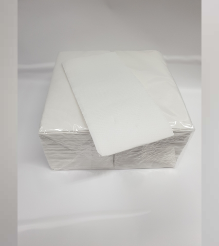 מפית לבנה דמוי בד