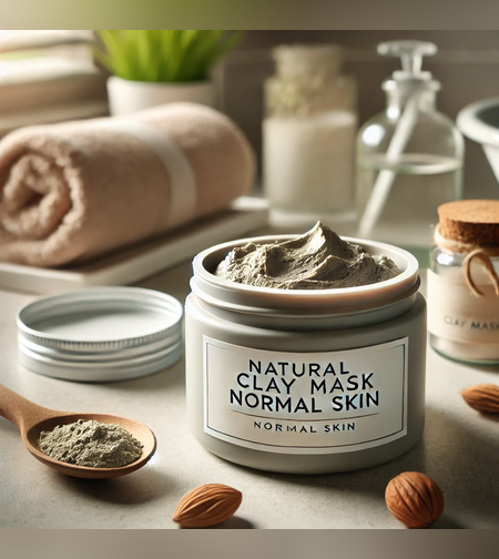 מסיכת חימר טבעי לעור פנים רגיל