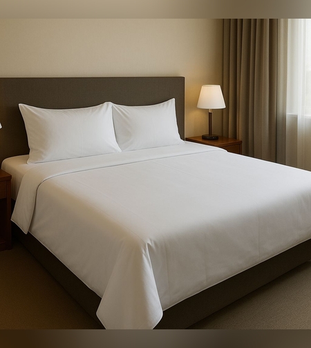 סט מצעים פרקל 180 לבן 160/200 ס