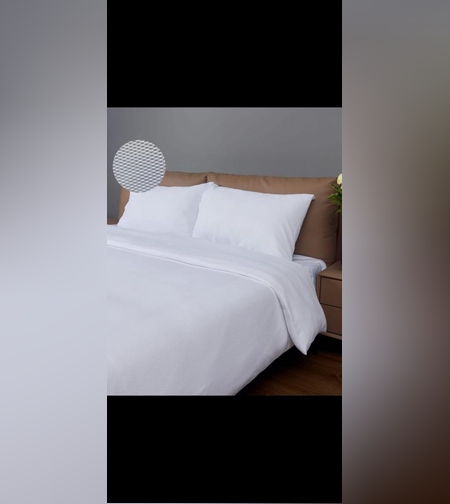 סט זוגי וואפל צבע לבן