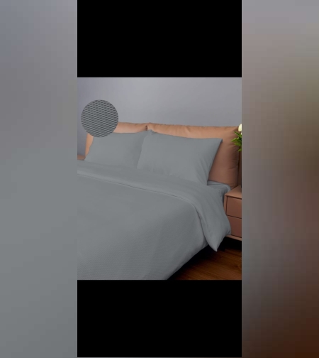 סט זוגי וואפל צבע אפור