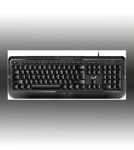מקלדת חוטית Genius KB-118 II USB HEB ENG BLACK