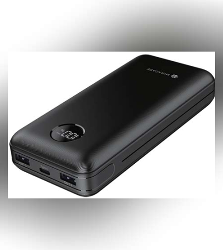 סוללת גיבוי ניידת 20,000mAh עם טעינת PD בעוצמת 45W - חברת Miracase