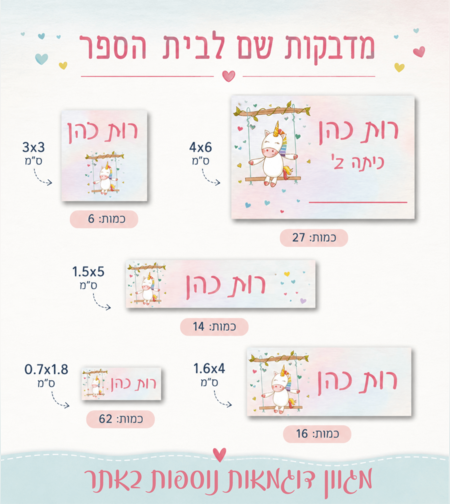מדבקות שם