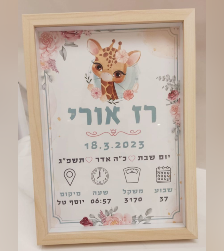 תעודת לידה- דגם 