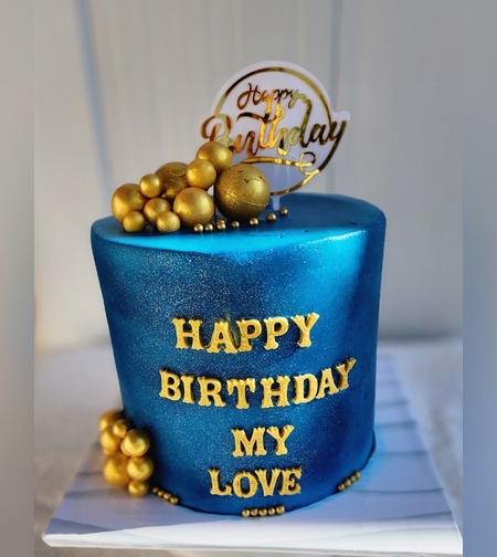 עוגה מעוצבת כחולה (L)