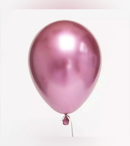 בלון הליום כרום ורוד