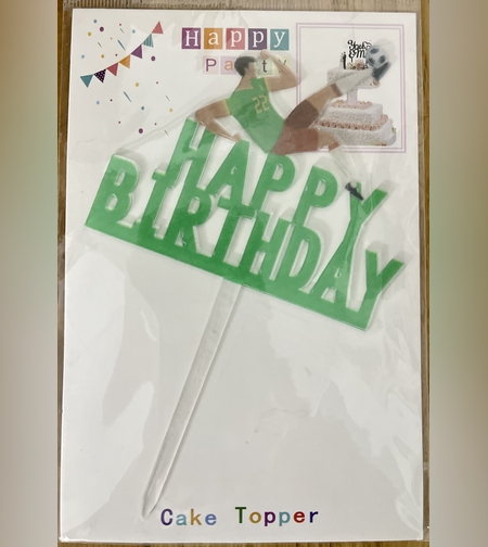 טופר לעוגה כדורגל