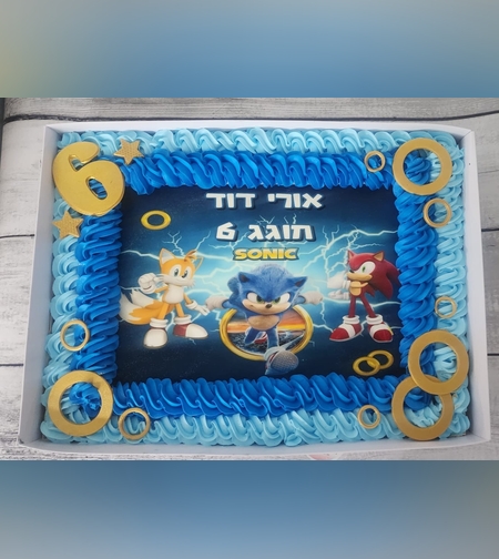 עוגת קופסא / גן סוניק  sonic