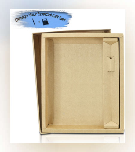 קופסת מתנה לסט מחברת ועט