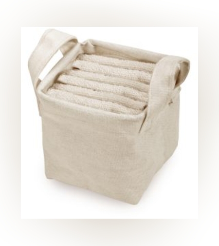 סט 6 מגבות ידיים בתיק קנווס – שנון