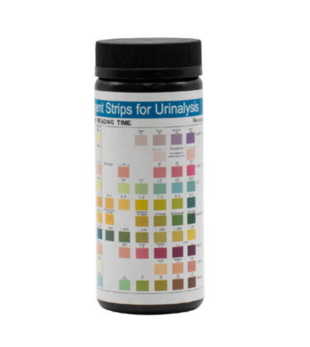 סטיקים לבדיקת שתן 10 פרמטרים + ליקוציטים מארז 100 יחידות