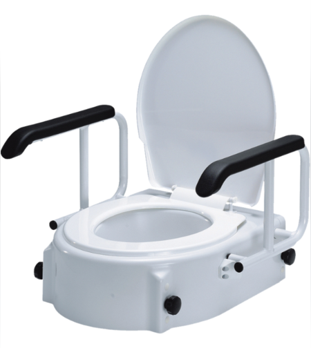 הגבהה לאסלה עם ידיות ומכסה