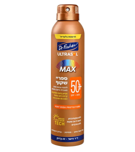אולטרסול Max ספריי שקוף +SPF50
