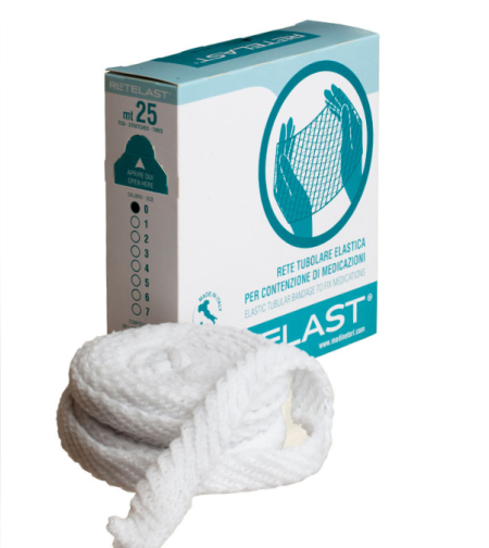 רשת חבישה אלסטית RETELAST מס 0 מחזיקה תחבושת אצבע ובוהן