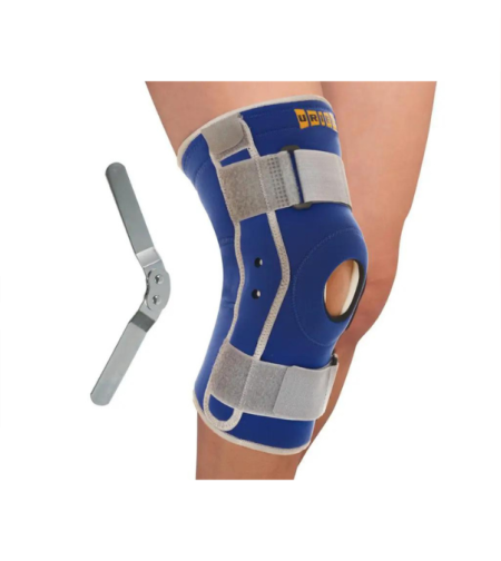 ITEM T433-מגן ברך לסקי+צירי ברך צדדיים