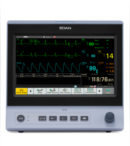 מוניטור רב פרמטרים מסך מגע EDAN-X10 מסך 10.1 אינץ'