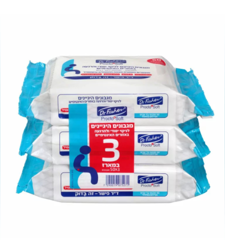 מארז שלישיית פרוקטו סופט מגבונים היגיינים