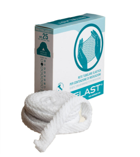 רשת חבישה אלסטית RETELAST מס 1 מחזיקה תחבושת יד ופרק היד, הרגל והקרסול.