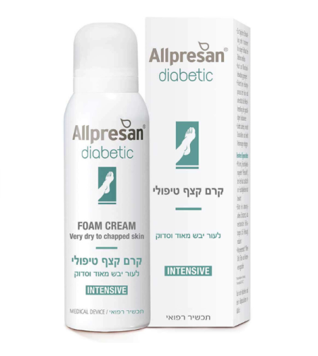 אלפרסן דיאבטיק אינטנסיב - קרם קצף לכף רגל סוכרתית