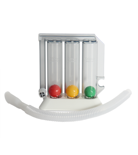 משאף – מאמן נשימה ספירומטר 3 כדורים צבעוניים - תוצרת איטליה