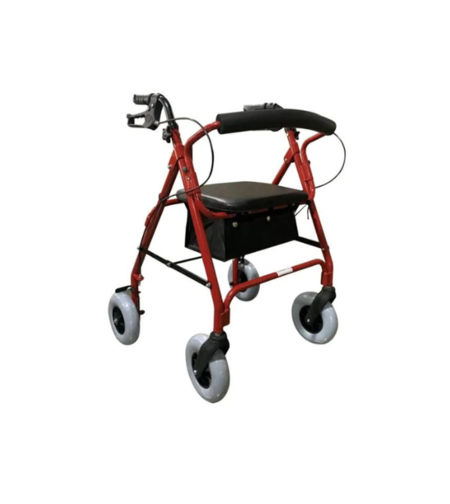 רולטור 4 גלגלים קל משקל אדום