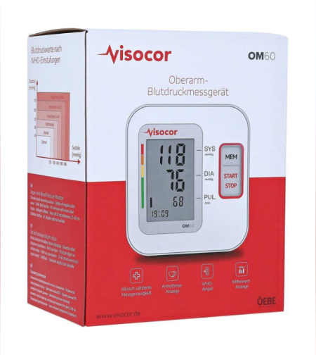 מד לחץ דם visocor OM60 למדידה בזרוע