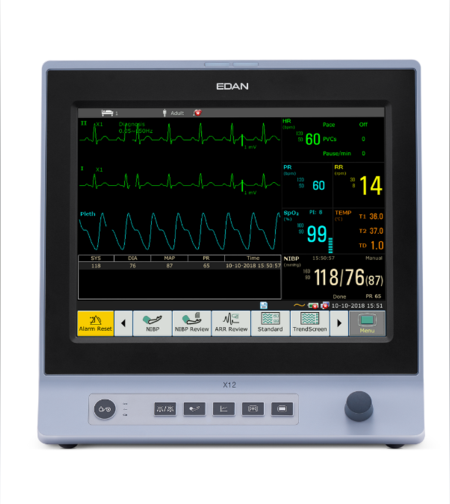 מוניטור רב פרמטרים מסך מגע EDAN-X12 מסך 12.1 אינץ'