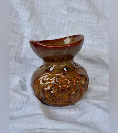 מבער פיל עגול חום