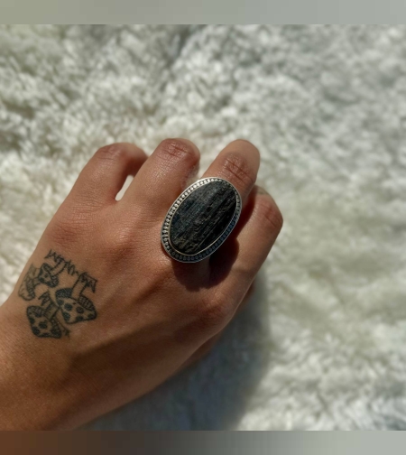 טבעת טורמלין שחורה I