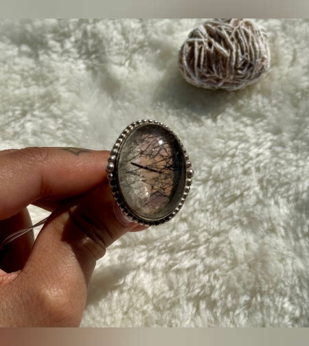 טבעת קוורץ טורמלין I