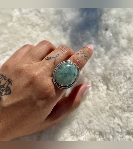 טבעת אקוומרין