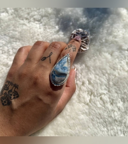 טבעת אופל כחולה פרואנית III