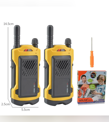 סטשל 2 מכשירים קשר כף ידמיני אלחוטי רדיו אינטרקום צעצוע לילדים