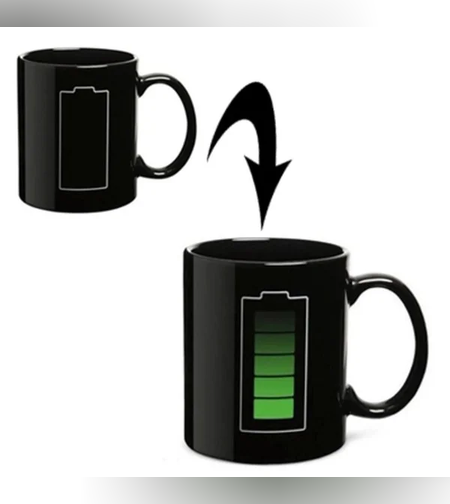 ספל רגיש לחום שמשנה צבע