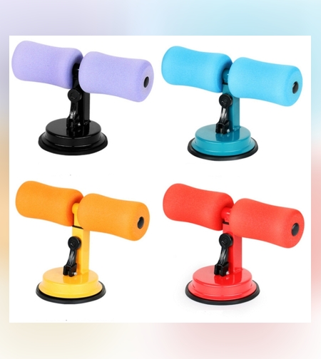 מכשיר כושר ביתי מתכוונן לגובה עם כוס יניקה