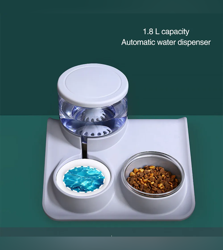 מתקן מזון לחיות מחמד עם מסנן מים