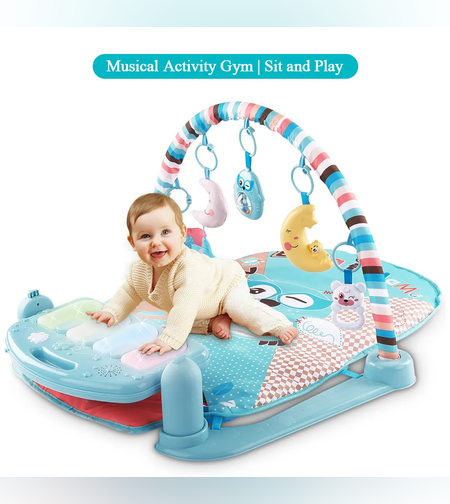 מחצלת משחק לתינוק עם מקלדת פסנתר